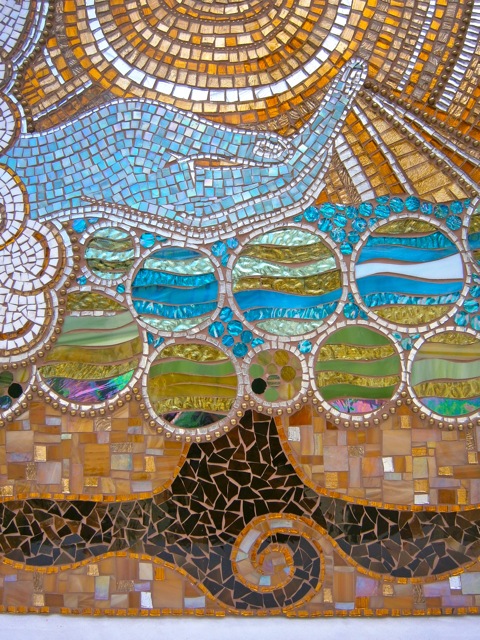 mosaic artwork, glass work, original art, mosaics
