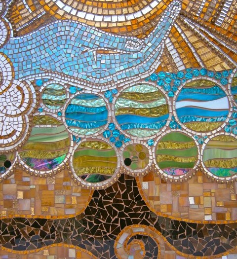 mosaic artwork, glass work, original art, mosaics