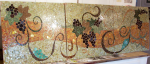 wine bar table top mosaic
