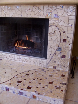 Tile work, mosaic artist Brandi Fletcher